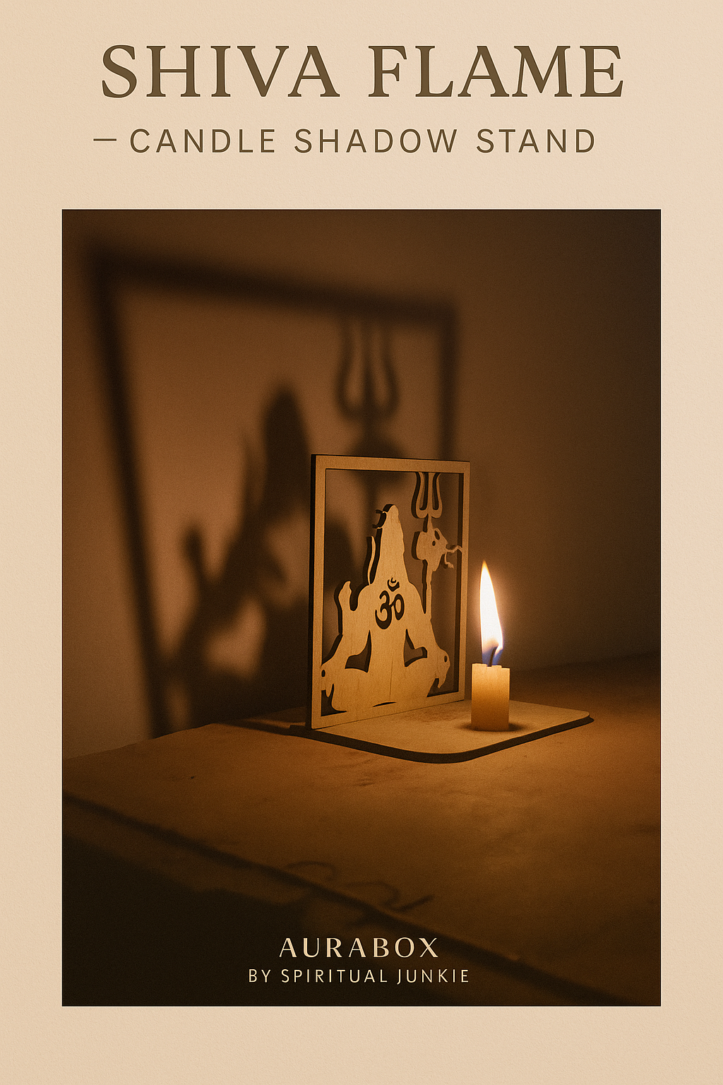Shiva Flame Candle Shadow Stand