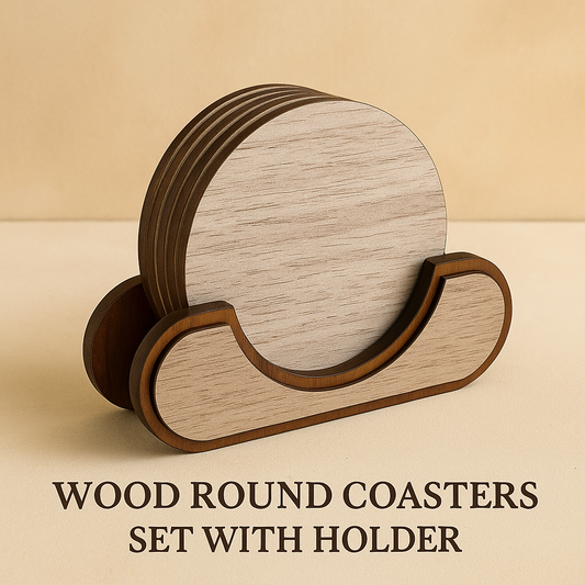 Circle of Stillness – Wooden Coasters Set