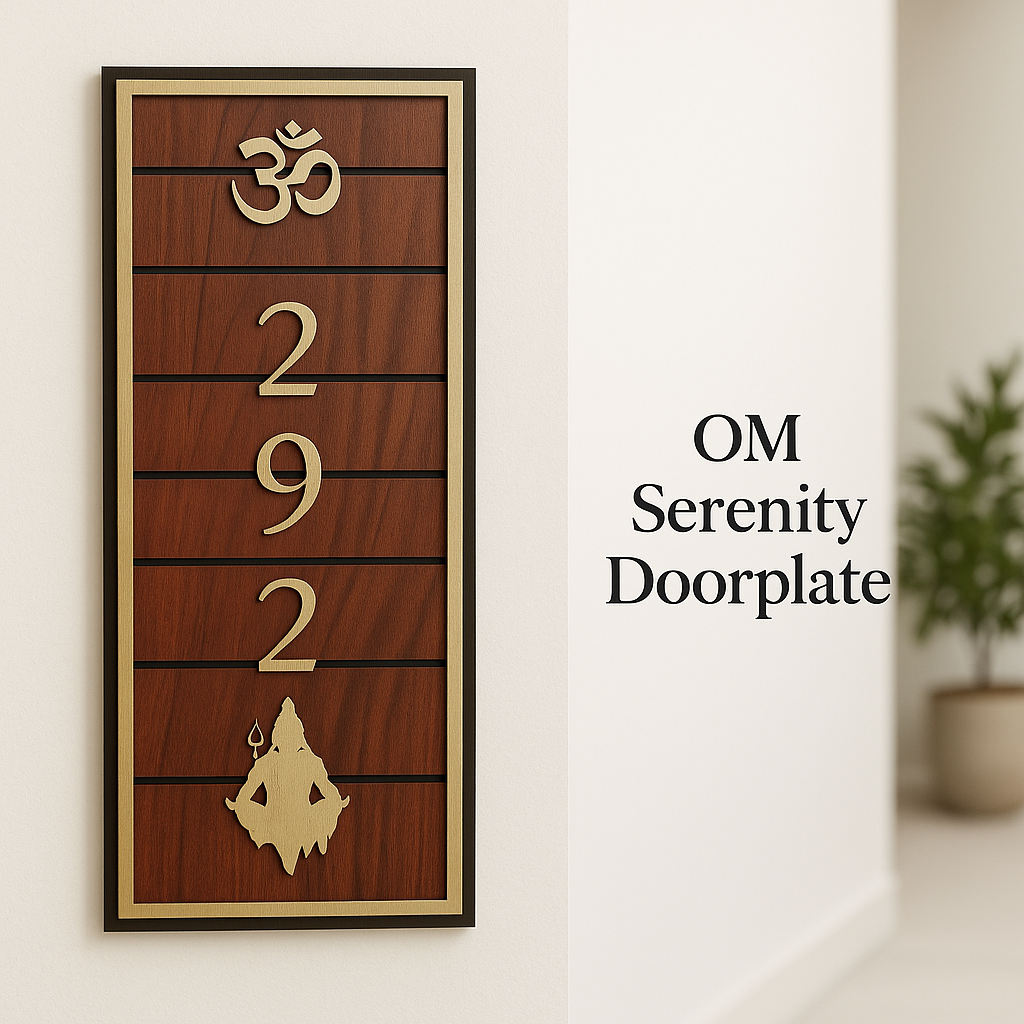 OM Serenity Doorplate