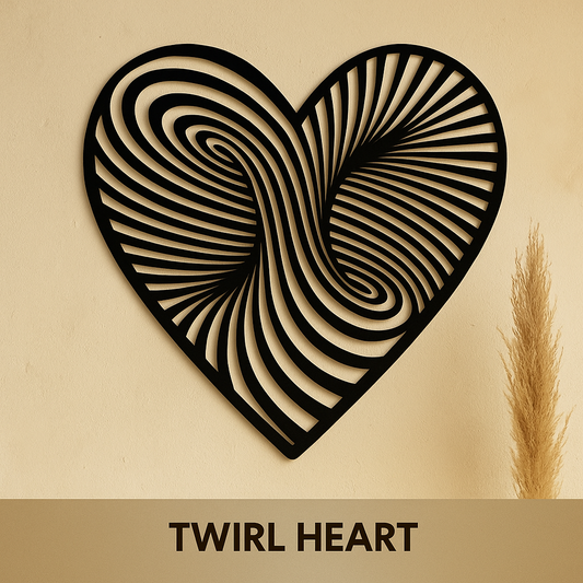Twirl Heart Wall Art Decor