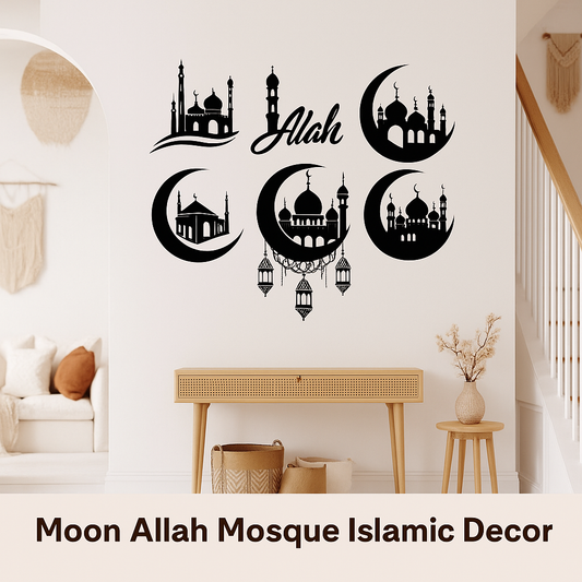 Moon Allah Mosque Islamic Decor
