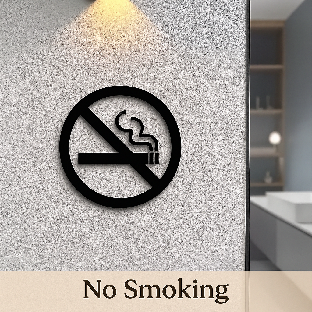 Sacred Space – No Smoking Sign