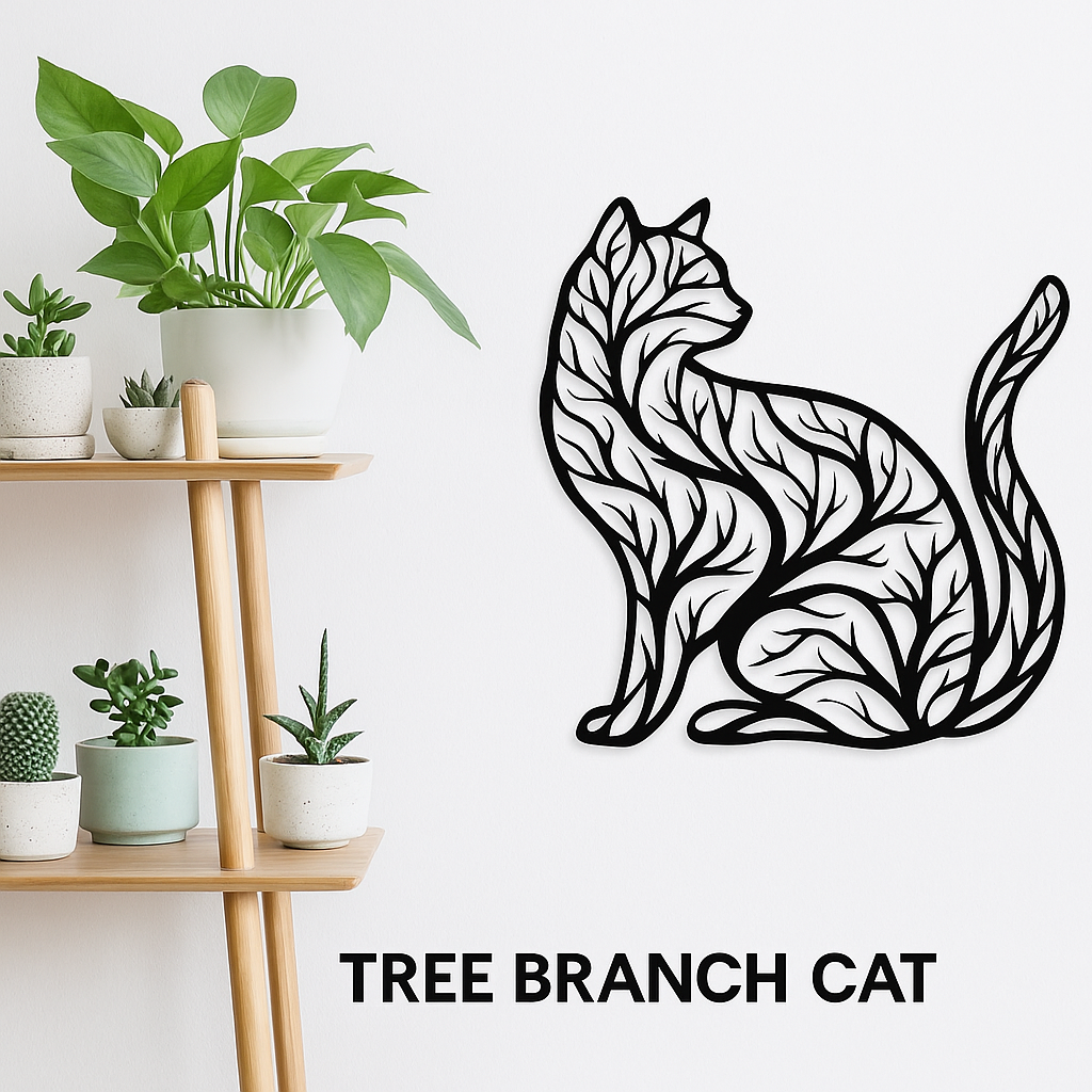 Tree Branch Cat Wall Decor