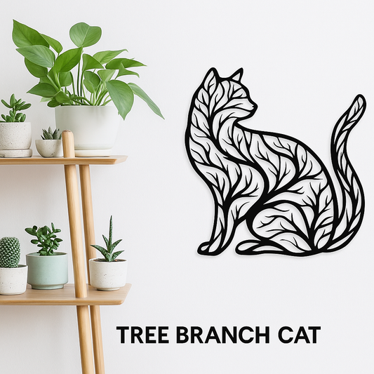 Tree Branch Cat Wall Decor