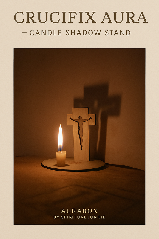 Crucifix Aura Candle Shadow Stand