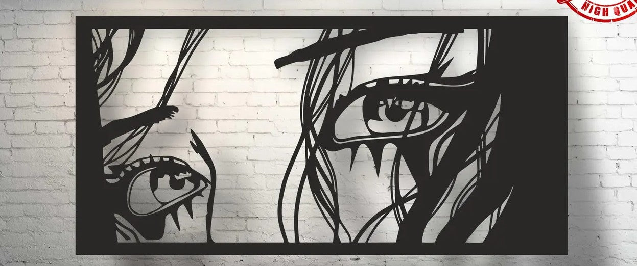 Woman Eye Silhouette Decor