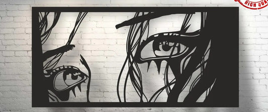 Woman Eye Silhouette Decor